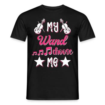 Violine Musik Geige Violinspieler Musikerin - Männer T-Shirt - Schwarz - Vorne - AI Model Male 178 light (178cm)