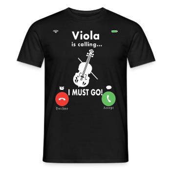 Violine Musik Geige Violinspieler Musikerin - Männer T-Shirt - Schwarz - Vorne - AI Model Male 178 light (178cm)