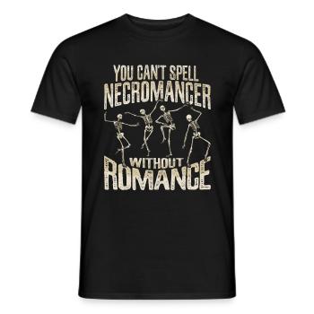 Mort-vivant Romance Nécromancien Squelette Gothique Sataniste - T-shirt homme - noir - Devant - AI Model Male 178 light (178cm)