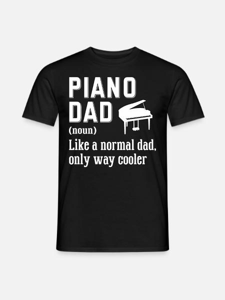 Pianista Pianista Fortepian - T-shirt męski - czarny