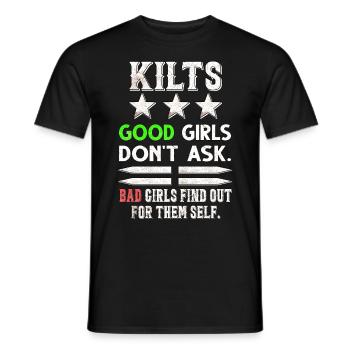 Cornemuse Kilt Écossais Beat Cornemuse - T-shirt homme - noir - Devant - AI Model Male 178 light (178cm)