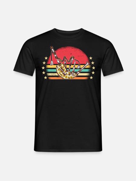 Bagpipes Kilt Scottish Beat Bagpipers - Men's T-Shirt - black