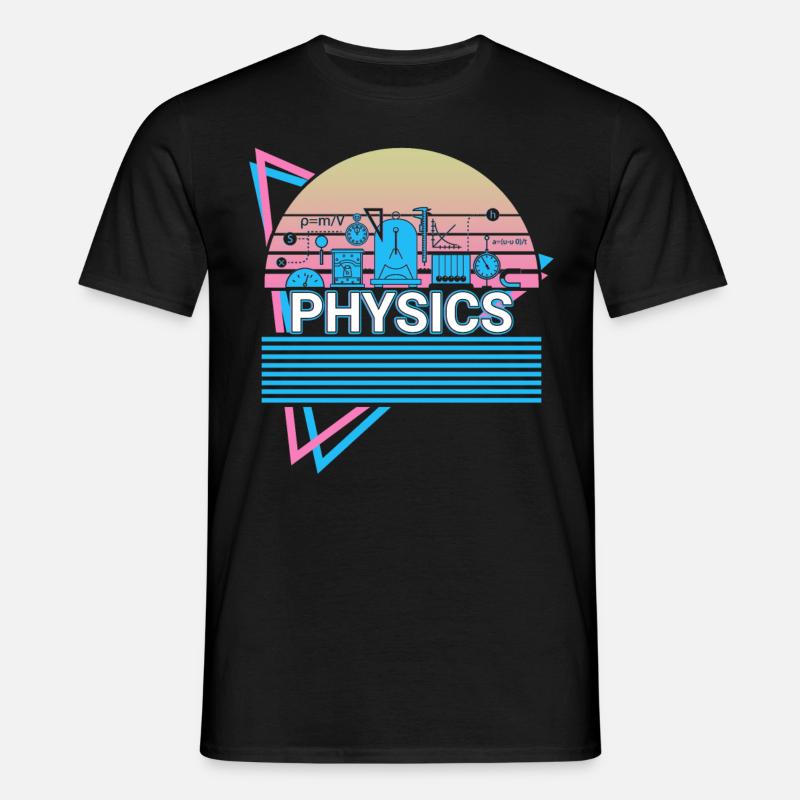 Physics Retro Science - Men's T-Shirt - black