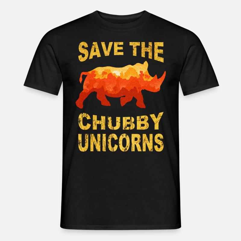save the chubby uniicorns - Men’s T-shirt - black