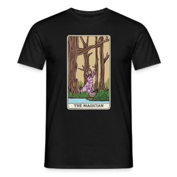 Mythical Creatures Cryptid Tarot Design for - Men's T-Shirt - black - Front - AI Model Male 178 light (178cm)