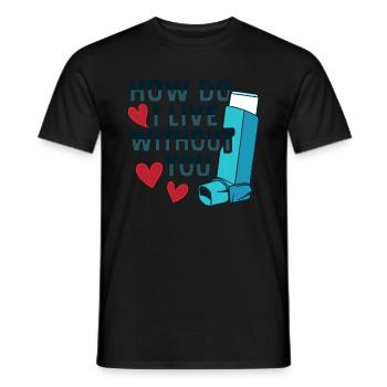 Albuterol Asthma Astmatiker - Männer T-Shirt - Schwarz - Vorne - AI Model Male 178 light (178cm)