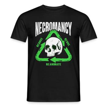 Conception de recyclage de nécromanciens morts-vivants pour un - T-shirt homme - noir - Devant - AI Model Male 178 light (178cm)