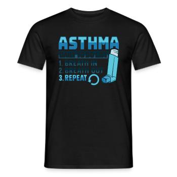 Albuterol Asthma Astmatist - Men's T-Shirt - black - Front - AI Model Male 178 light (178cm)