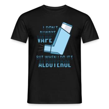 Albuterol Asthma Astmatiker - Männer T-Shirt - Schwarz - Vorne - AI Model Male 178 light (178cm)