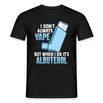 Albuterol Asthma Astmatiker - Männer T-Shirt - Schwarz - Vorne - AI Model Male 178 light (178cm)