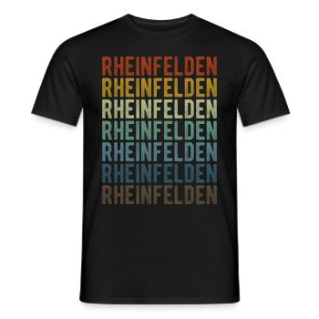 Rheinfelden City Retro Vintage - Men's T-Shirt - black - Front - AI Model Male 178 light (178cm)
