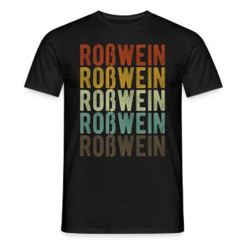 Roßwein Stadt Retro Vintage - T-shirt homme - noir - Devant - AI Model Male 178 light (178cm)