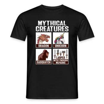 LARP RPG Rollenspiel Design für einen Larper - Männer T-Shirt - Schwarz - Vorne - AI Model Male 178 light (178cm)