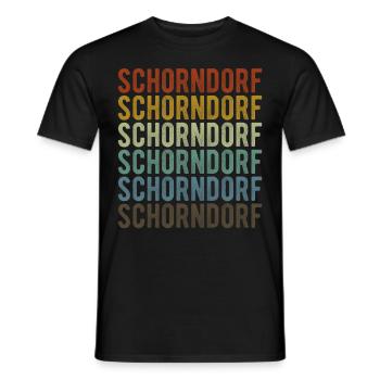 Schorndorf Stadt Retro Vintage - Männer T-Shirt - Schwarz - Vorne - AI Model Male 178 light (178cm)
