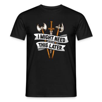 Larp Rpg Rollenspiel Design Larper - Männer T-Shirt - Schwarz - Vorne - AI Model Male 178 light (178cm)