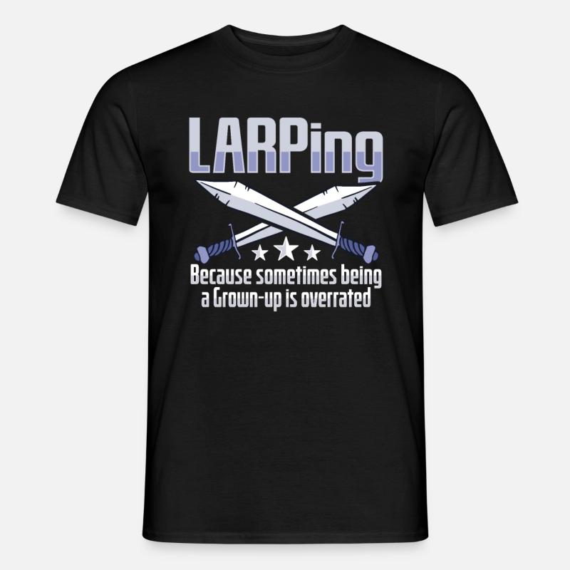 Larp Rpg Rollenspiel Design Larper - Männer T-Shirt - Schwarz