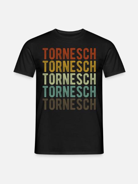 Tornesch Stadt Retro Vintage - Männer T-Shirt - Schwarz