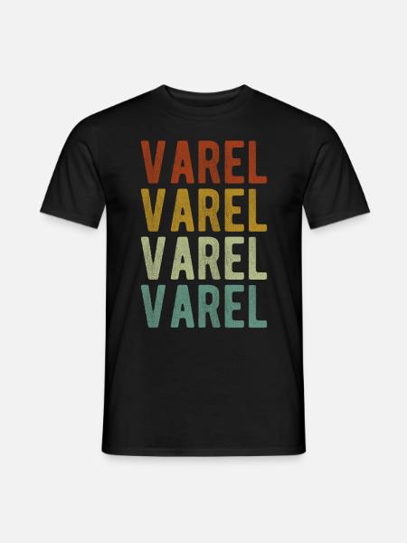 Varel Stadt Retro Vintage - Männer T-Shirt - Schwarz