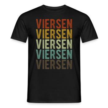 Viersen City Retro Vintage - Men's T-Shirt - black - Front - AI Model Male 178 light (178cm)