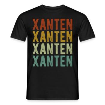 Xanten City Rétro Vintage - T-shirt homme - noir - Devant - AI Model Male 178 light (178cm)