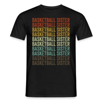 Basketball Sister Basketball Sister - T-shirt homme - noir - Devant - AI Model Male 178 light (178cm)