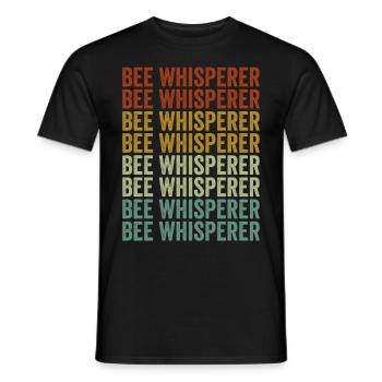Bee Whisperer Beekeeper Honey lover H - Men's T-Shirt - black - Front - AI Model Male 178 light (178cm)