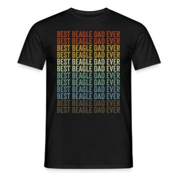 Meilleur Beagle Père Jamais Beagle Chien Beagl - T-shirt homme - noir - Devant - AI Model Male 178 light (178cm)