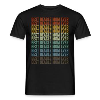 Meilleure maman Beagle Ever Beagle Dog Beagle - T-shirt homme - noir - Devant - AI Model Male 178 light (178cm)