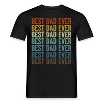 Bester Vater aller Zeiten Gitarrist Vater Gitarren - Männer T-Shirt - Schwarz - Vorne - AI Model Male 178 light (178cm)