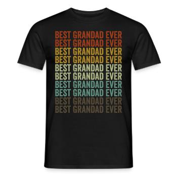 Meilleur grand-père de tous les temps Grand-père de la fête des pères - T-shirt homme - noir - Devant - AI Model Male 178 light (178cm)