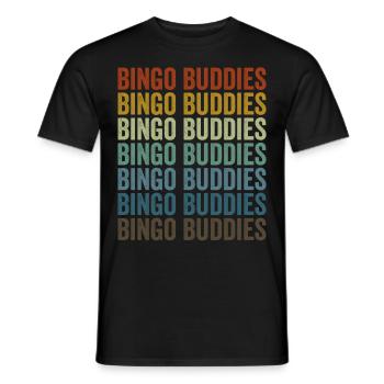 Bingo Buddies Bingo Players Bingo Buddies - Men's T-Shirt - black - Front - AI Model Male 178 light (178cm)
