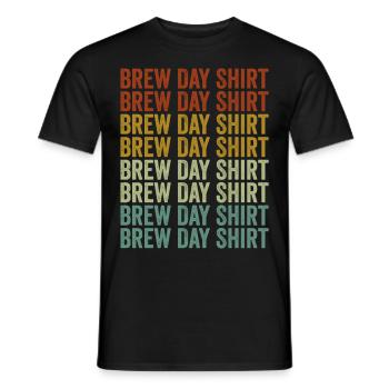 Brew Day Shirt Craft Beer Lover Beer Breweries Day - Männer T-Shirt - Schwarz - Vorne - AI Model Male 178 light (178cm)