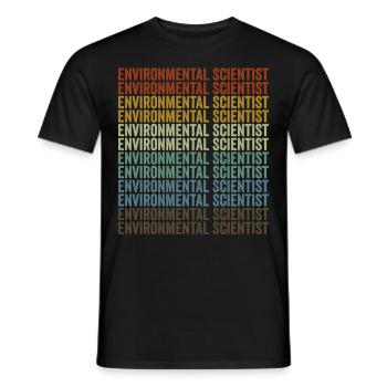 Scientifique de l’environnement Scientifique de l’environnement - T-shirt homme - noir - Devant - AI Model Male 178 light (178cm)