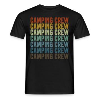 Camping-Crew Camping-Crew Camping-Compilation - Men's T-Shirt - black - Front - AI Model Male 178 light (178cm)