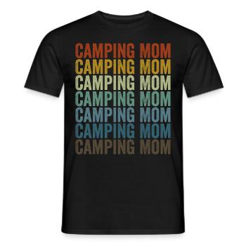 Camping Mom Camping Mom Rv Camper Frauen Camping - Männer T-Shirt - Schwarz - Vorne - AI Model Male 178 light (178cm)