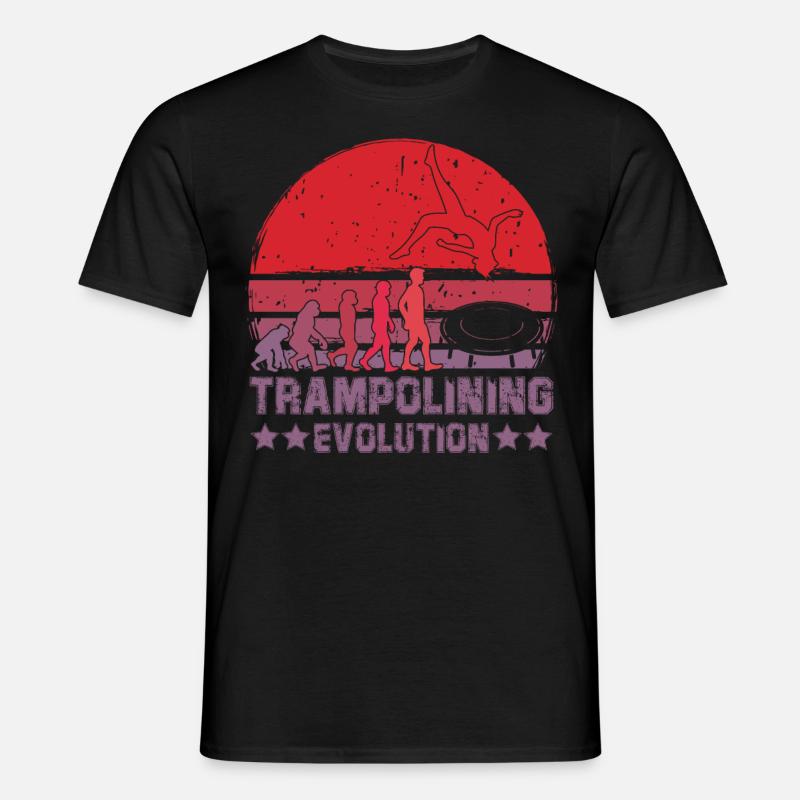 Trampolining Evolution - Men's T-Shirt - black