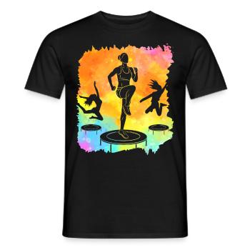 Trampoline - T-shirt homme - noir - Devant - AI Model Male 178 light (178cm)