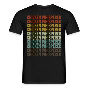 Chicken Whisperer Farmer Chicken Lovers - T-shirt homme - noir - Devant - AI Model Male 178 light (178cm)