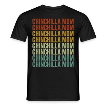 Chinchilla-Mama Chinchilla-Liebhaber Chinchilla-Ma - Männer T-Shirt - Schwarz - Vorne - AI Model Male 178 light (178cm)