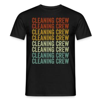 Cleaning Team School Caretaker Cleaning Team - Men's T-Shirt - black - Front - AI Model Male 178 light (178cm)