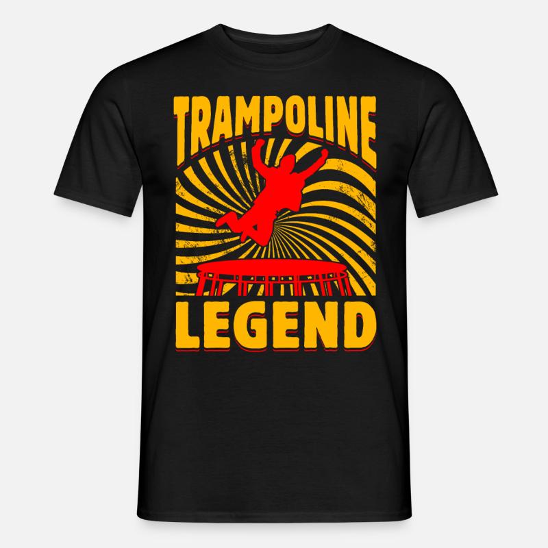 Trampolin-Legende - Männer T-Shirt - Schwarz