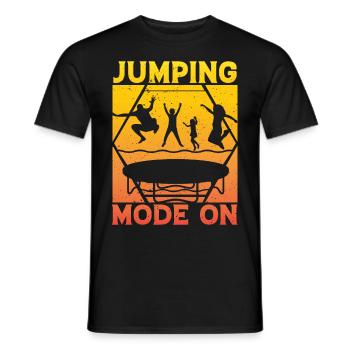 Sprungmodus an - Männer T-Shirt - Schwarz - Vorne - AI Model Male 178 light (178cm)