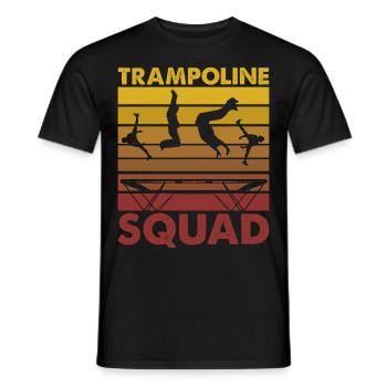 Trampolin-Kader - Männer T-Shirt - Schwarz - Vorne - AI Model Male 178 light (178cm)