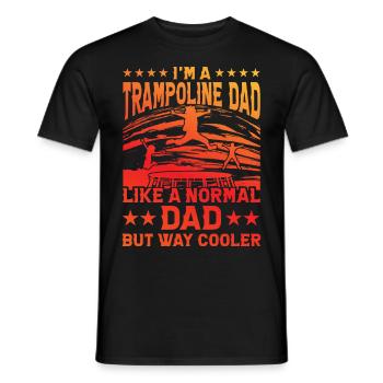 Trampolin - Männer T-Shirt - Schwarz - Vorne - AI Model Male 178 light (178cm)