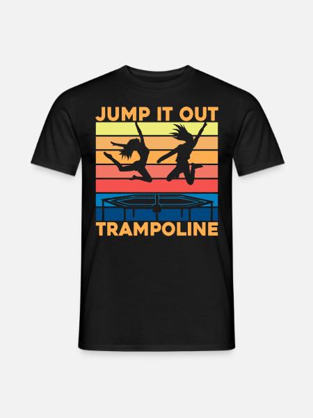 Herausspringen Trampolin - Männer T-Shirt - Schwarz