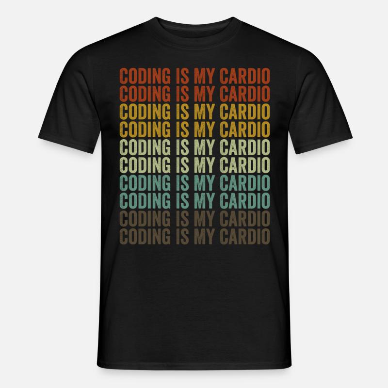 Coding ist meine Herzensangelegenheit Coding Softw - Männer T-Shirt - Schwarz