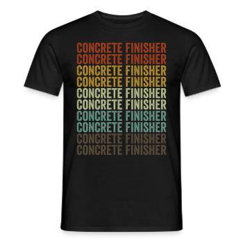 Betonfertiger Bau Beton - Männer T-Shirt - Schwarz - Vorne - AI Model Male 178 light (178cm)