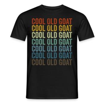 Coole alte Ziege Lustige Ziege - Männer T-Shirt - Schwarz - Vorne - AI Model Male 178 light (178cm)