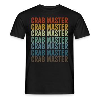 Crab Master Crab Lovers Sea Lovers - T-shirt homme - noir - Devant - AI Model Male 178 light (178cm)