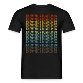 Kennen Sie Ihre Knödel Dim Sum Liebhaber Chinesisc - Männer T-Shirt - Schwarz - Vorne - AI Model Male 178 light (178cm)